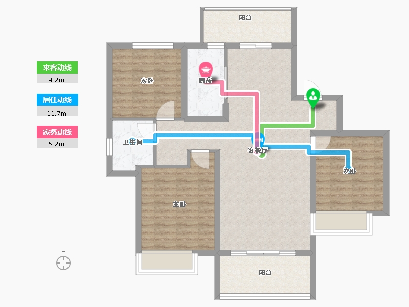 四川省-成都市-高投新悦府-92.67-户型库-动静线