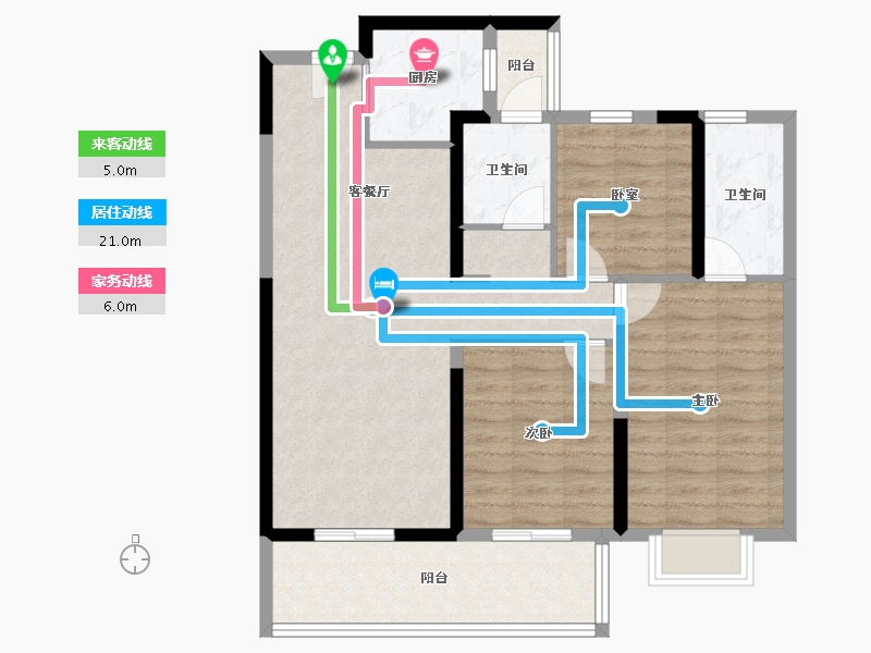 云南省-昆明市-保利城-87.30-户型库-动静线