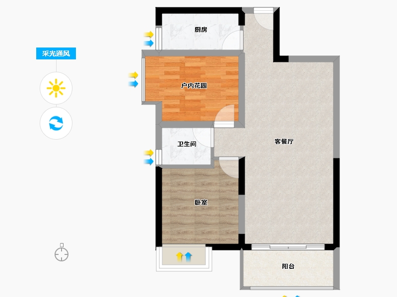 广东省-惠州市-锦地繁花五期-62.11-户型库-采光通风