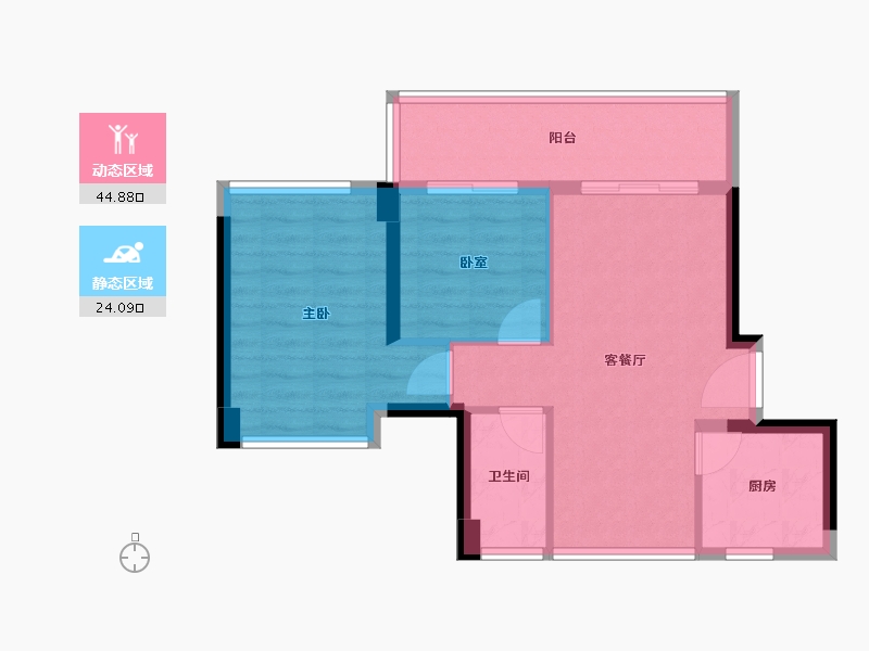 广东省-惠州市-星河山海半岛-61.60-户型库-动静分区