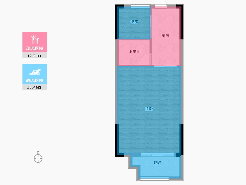 浙江省-金华市-溪西帝景-43.19-户型库-动静分区