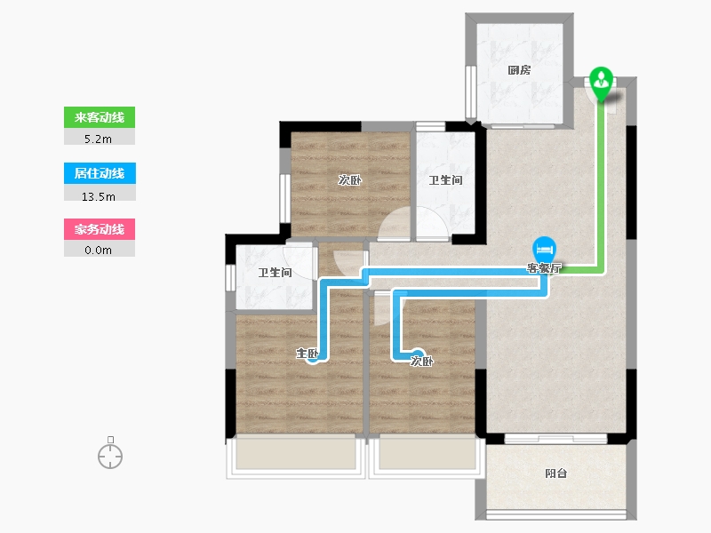 广东省-惠州市-锦地繁花五期-73.05-户型库-动静线