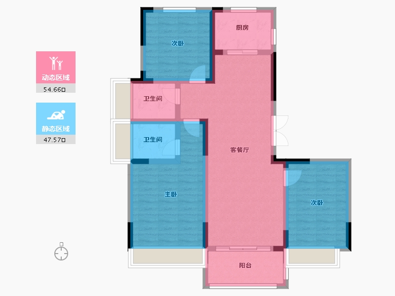 山东省-济宁市-弘圣学府-91.00-户型库-动静分区