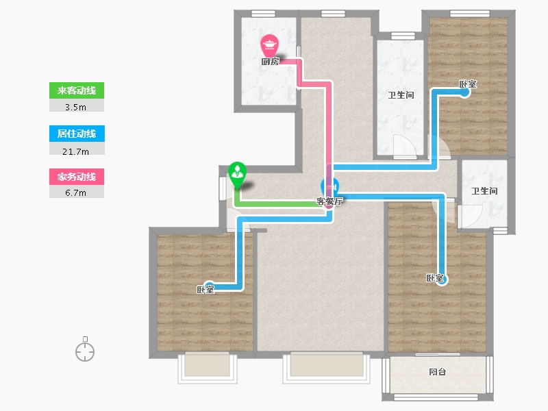 河北省-石家庄市-西焦东区-116.00-户型库-动静线