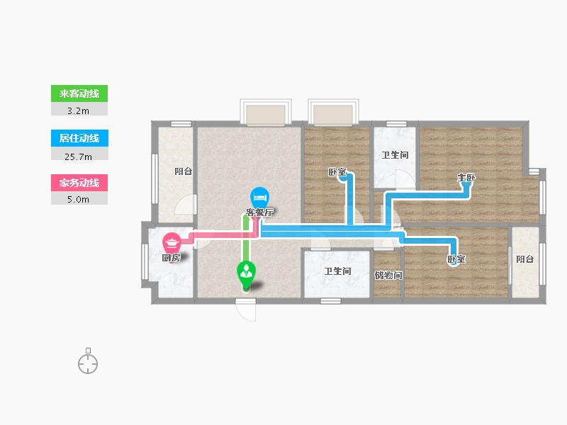 福建省-厦门市-莲花新城二期-97.27-户型库-动静线