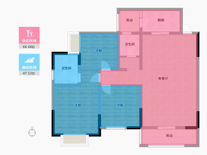 广西壮族自治区-崇左市-书香华府-136.00-户型库-动静分区