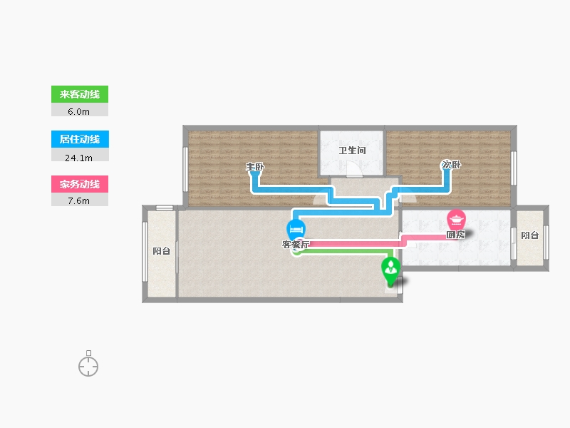 黑龙江省-哈尔滨市-人和名苑-106.00-户型库-动静线