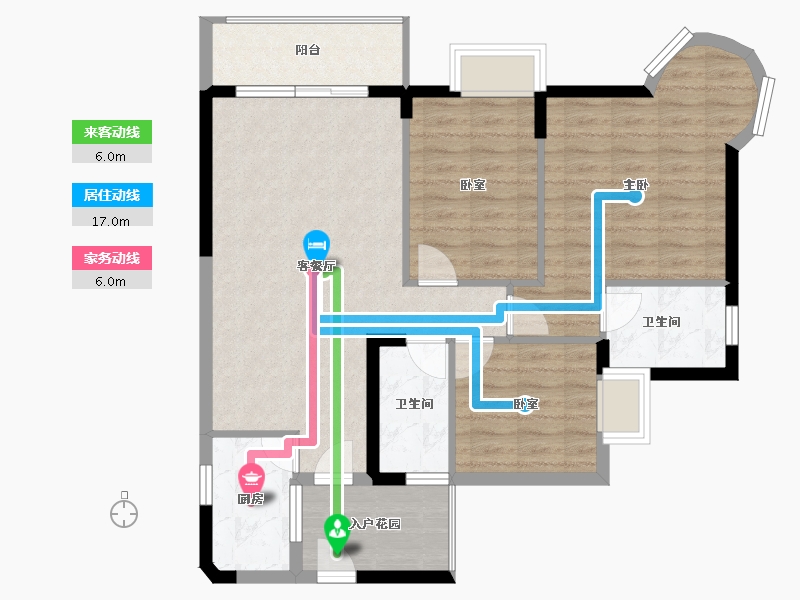 广东省-惠州市-鸿江尚城世家-87.40-户型库-动静线