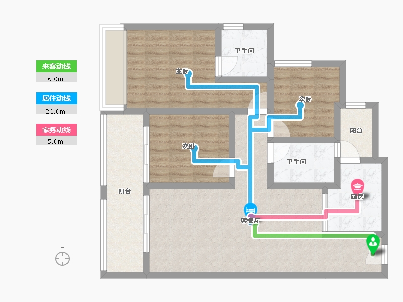 四川省-成都市-中海天府里-87.64-户型库-动静线