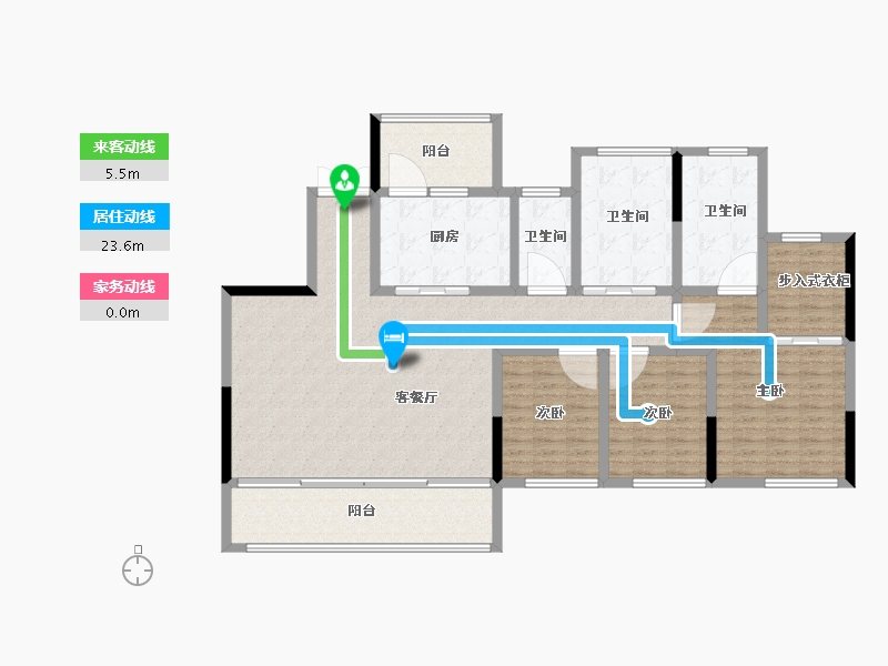 四川省-成都市-万科天府锦绣-150.40-户型库-动静线