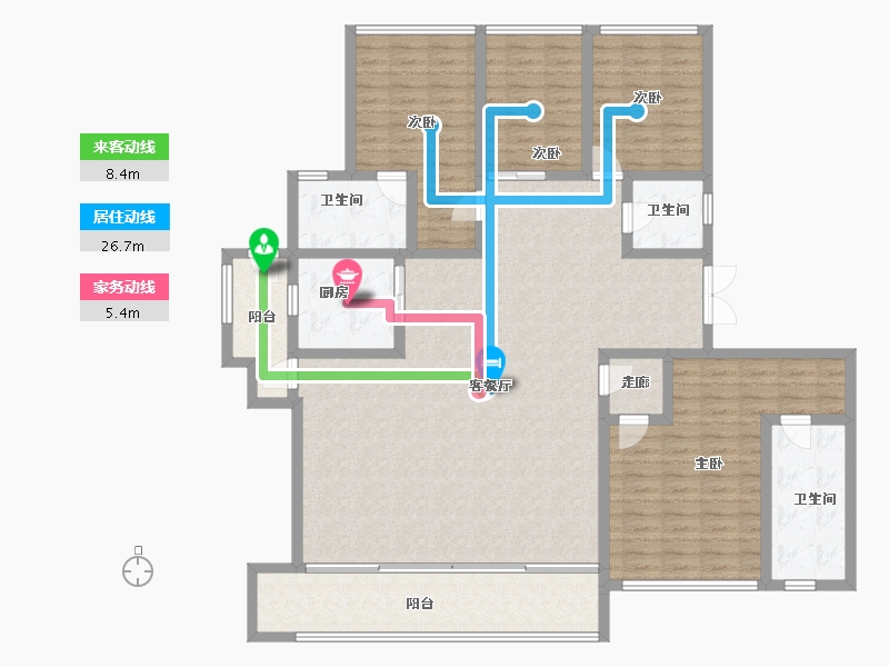 四川省-成都市-万科天府锦绣-158.40-户型库-动静线