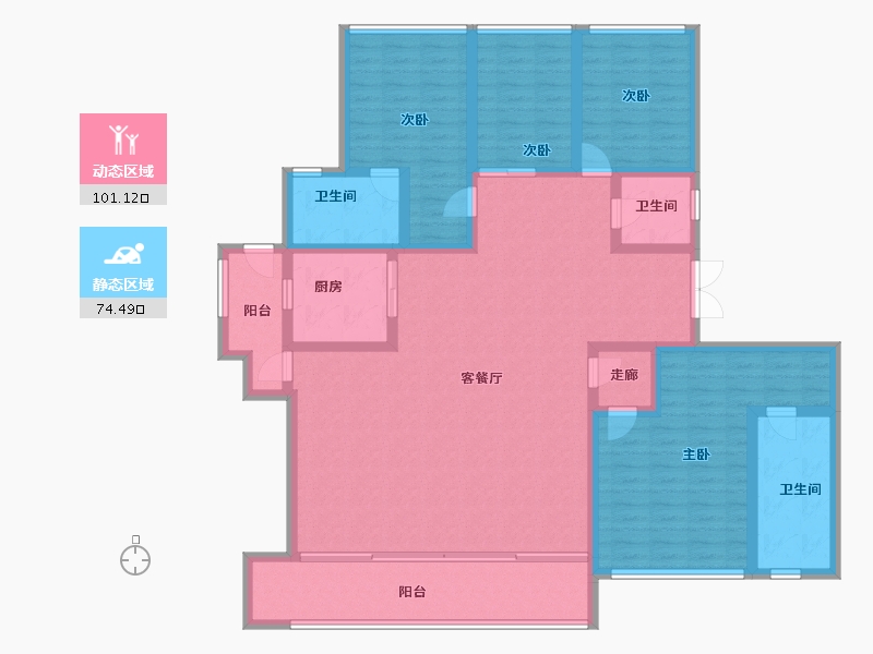 四川省-成都市-万科天府锦绣-158.40-户型库-动静分区