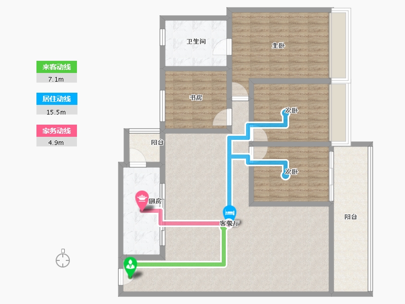 四川省-成都市-中海天府里-134.40-户型库-动静线