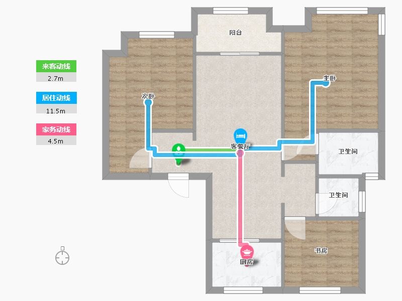 山东省-济南市-旭辉银盛泰星瀚城-79.00-户型库-动静线