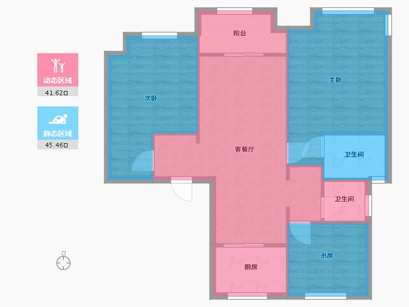 山东省-济南市-旭辉银盛泰星瀚城-79.00-户型库-动静分区