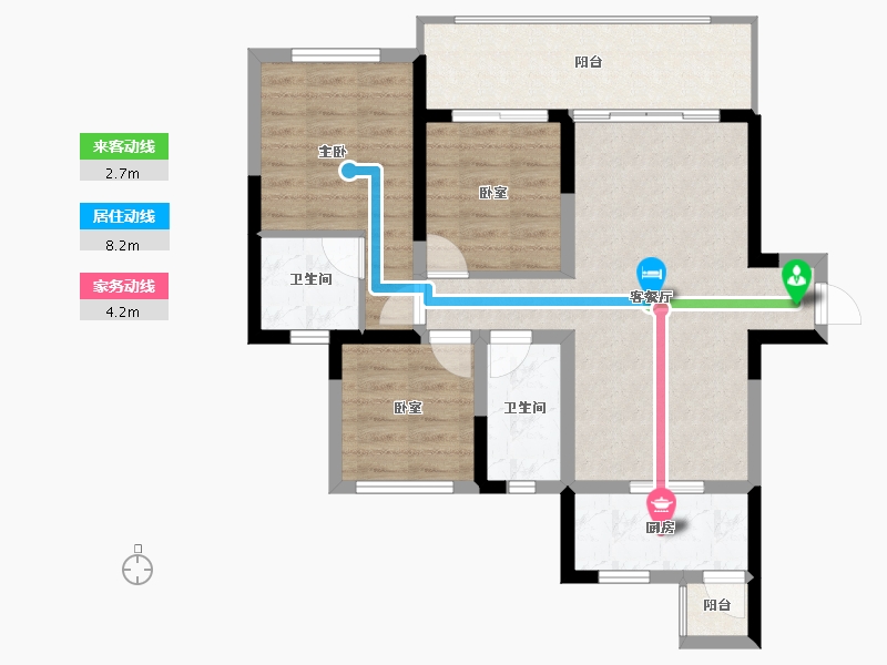 四川省-成都市-成都恒大滨河左岸-78.15-户型库-动静线