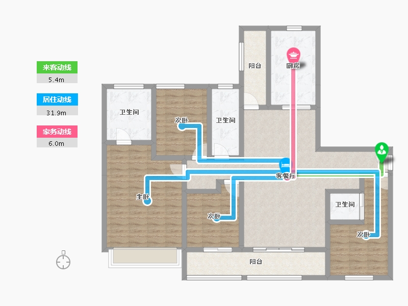 四川省-成都市-中海天府里-127.18-户型库-动静线