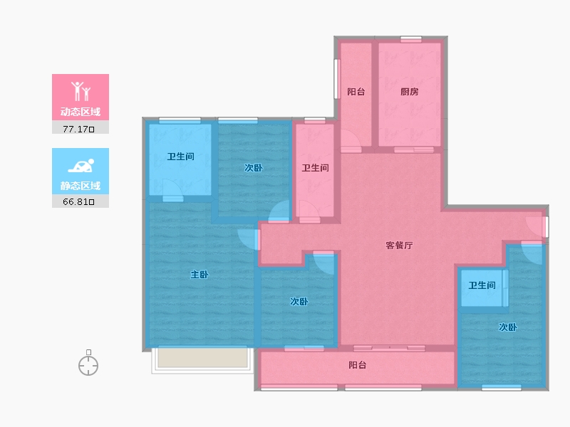 四川省-成都市-中海天府里-127.18-户型库-动静分区