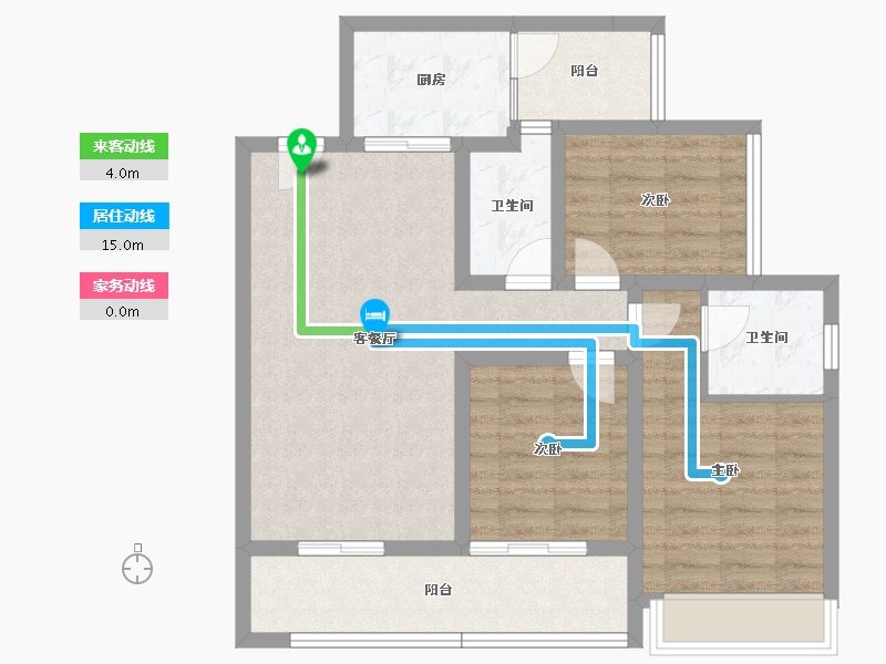 四川省-成都市-中海天府里-82.75-户型库-动静线