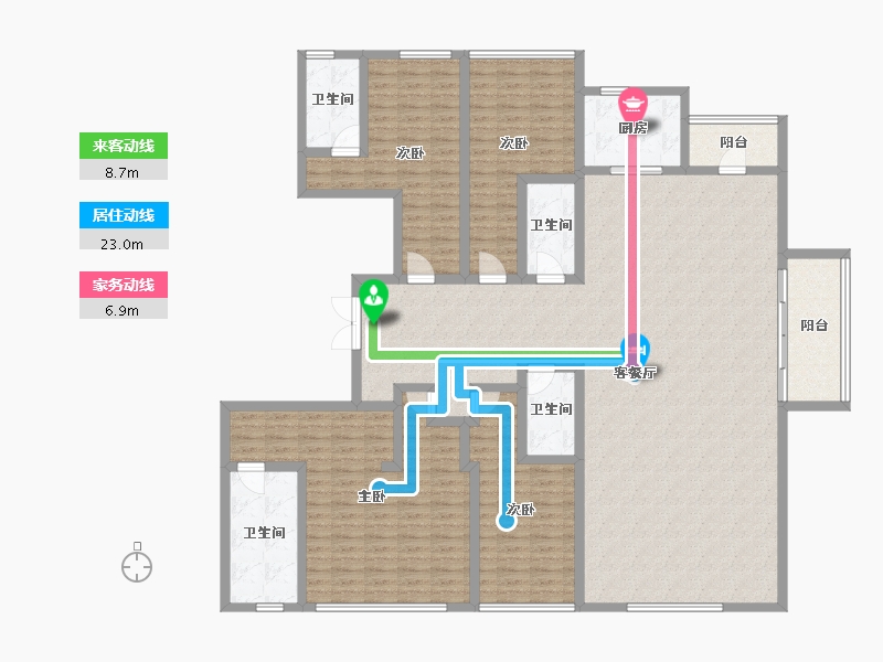 四川省-成都市-万科天府锦绣-199.20-户型库-动静线