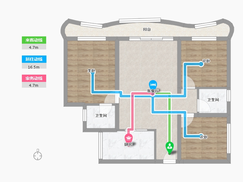 四川省-成都市-天府云城C区-71.79-户型库-动静线