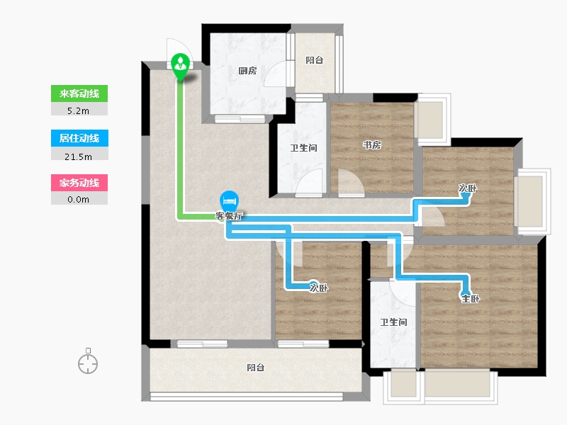 云南省-昆明市-美辰-91.08-户型库-动静线