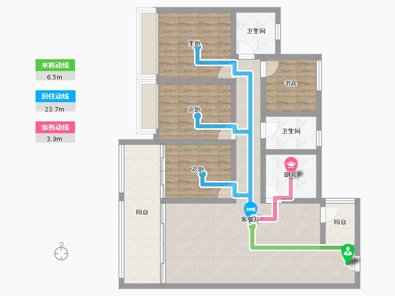 四川省-成都市-中海天府里-110.32-户型库-动静线