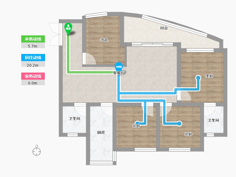 四川省-成都市-天府云城C区-77.70-户型库-动静线