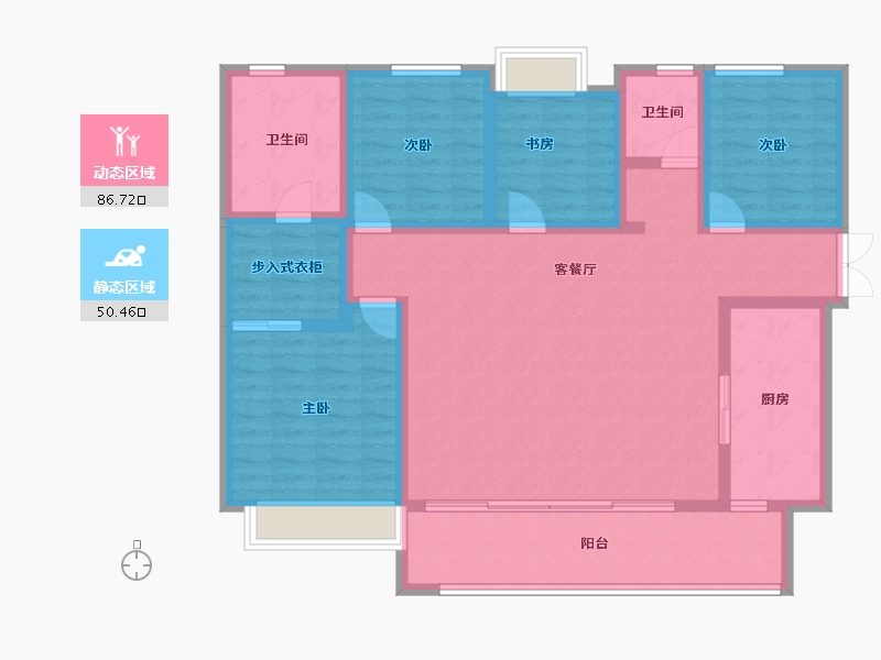 四川省-成都市-天府公园未来城-122.88-户型库-动静分区