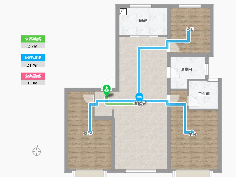 山西省-太原市-中海寰宇时代-92.10-户型库-动静线