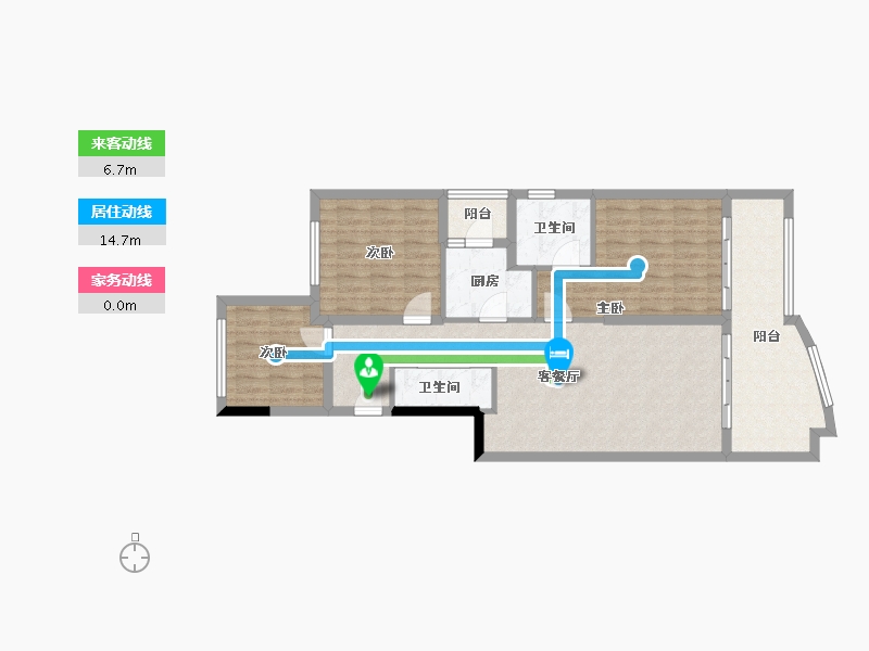 四川省-成都市-中国青城国际颐养中心-94.59-户型库-动静线