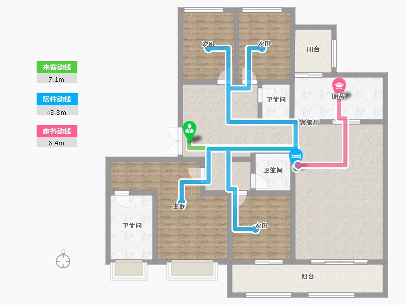 四川省-成都市-中海天府里-153.30-户型库-动静线