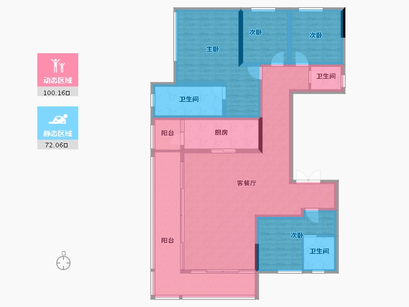 四川省-成都市-人居越秀和樾林语-154.91-户型库-动静分区