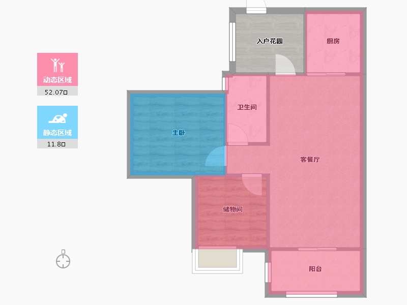 广东省-广州市-御金沙-68.00-户型库-动静分区