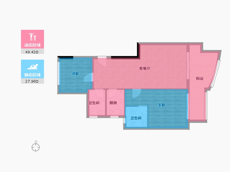 四川省-成都市-中国青城国际颐养中心-70.11-户型库-动静分区