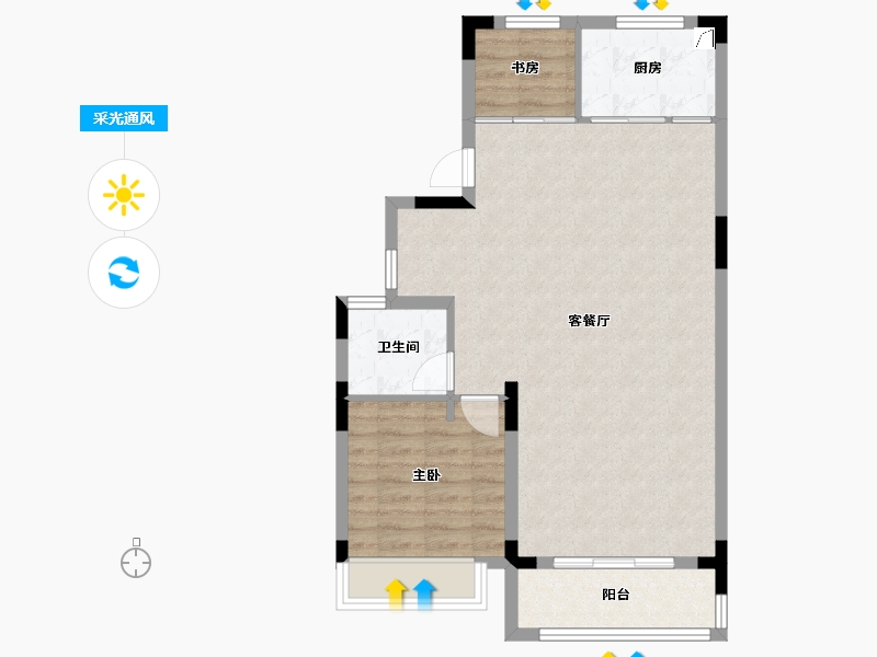 湖北省-武汉市-绿城凤起乐鸣-158.00-户型库-采光通风