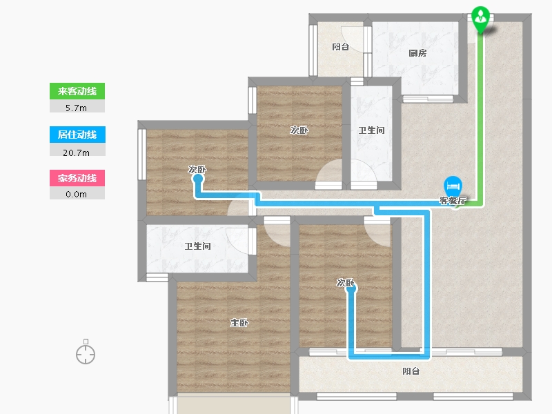 四川省-成都市-中海天府里-96.23-户型库-动静线