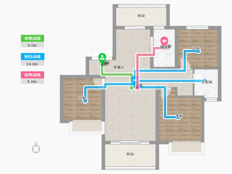 四川省-成都市-高投新悦府-86.48-户型库-动静线