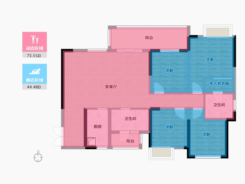 四川省-成都市-川发天府上城-117.00-户型库-动静分区