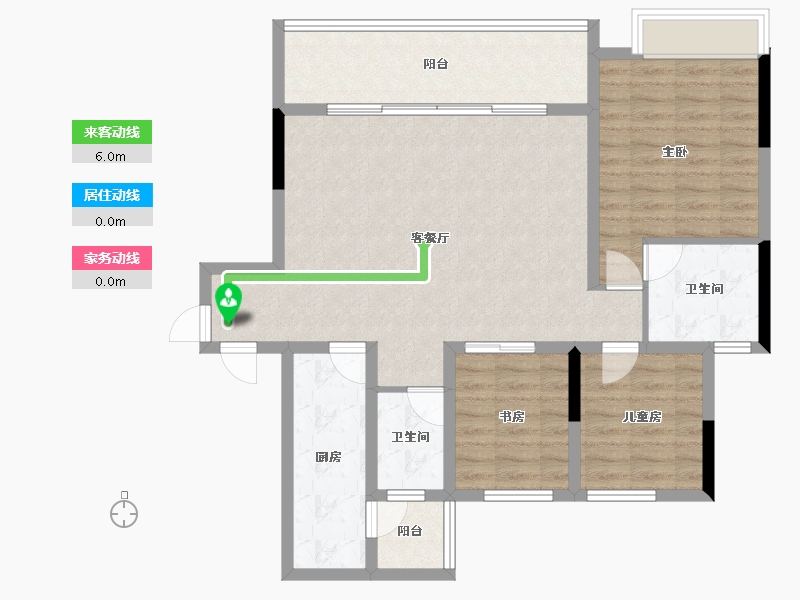 四川省-成都市-新力郦园-97.30-户型库-动静线