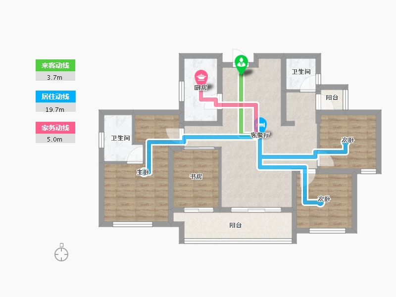 四川省-成都市-中粮天府智慧城-87.43-户型库-动静线