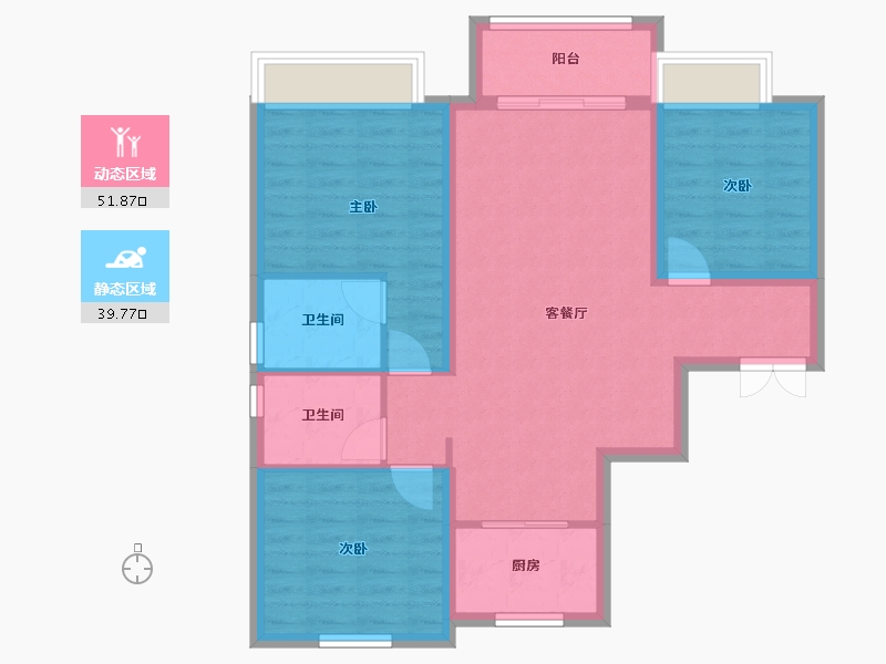 江苏省-徐州市-云龙华府-140.00-户型库-动静分区