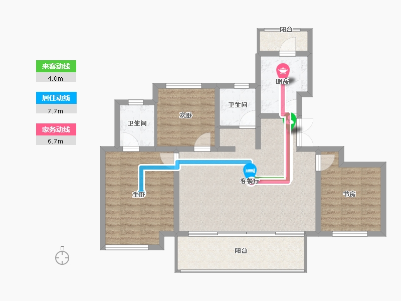 四川省-成都市-中粮天府智慧城-89.57-户型库-动静线