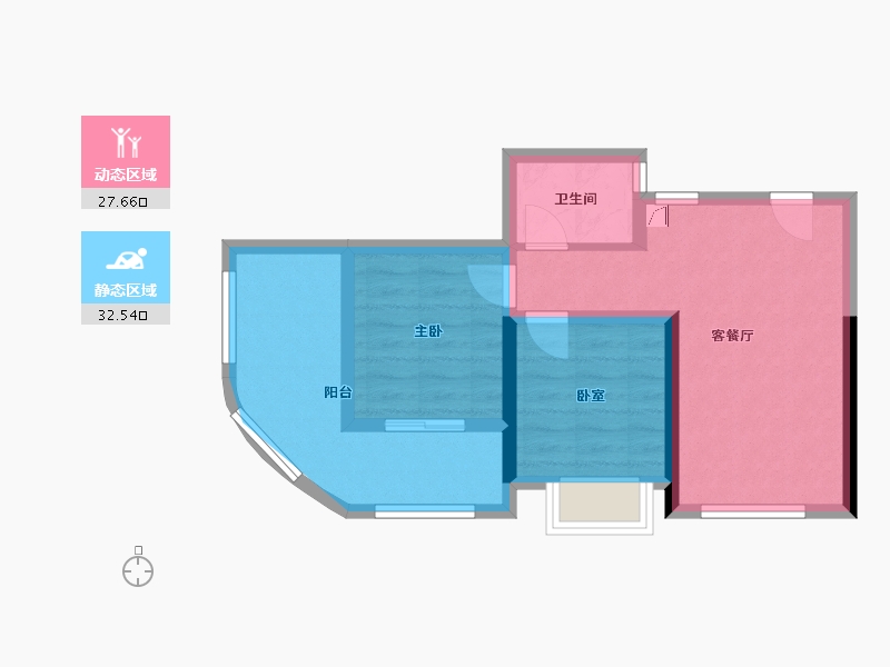 广东省-惠州市-佳兆业汤泉驿-52.80-户型库-动静分区