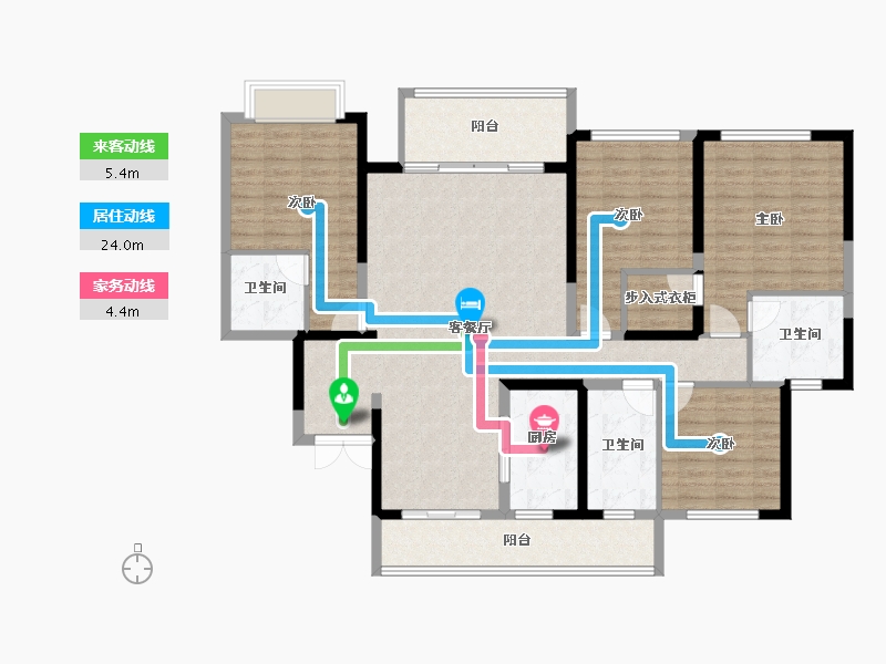 四川省-成都市-中国铁建西派国樾-137.15-户型库-动静线