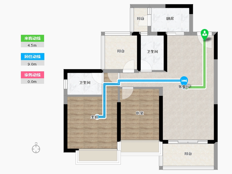 广东省-惠州市-方直彩虹里-78.07-户型库-动静线