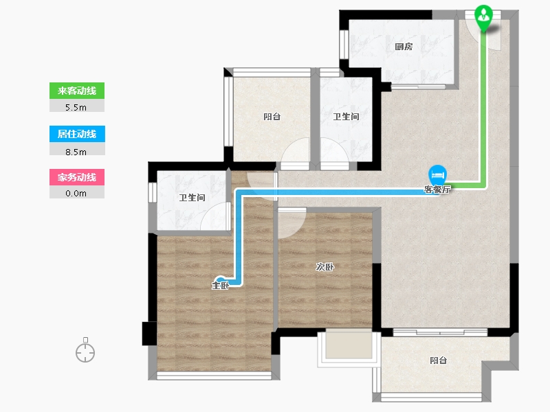 广东省-惠州市-五矿哈施塔特-75.07-户型库-动静线