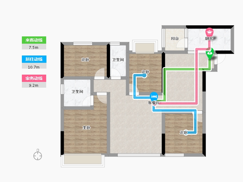 四川省-成都市-大邑金融中心-91.63-户型库-动静线