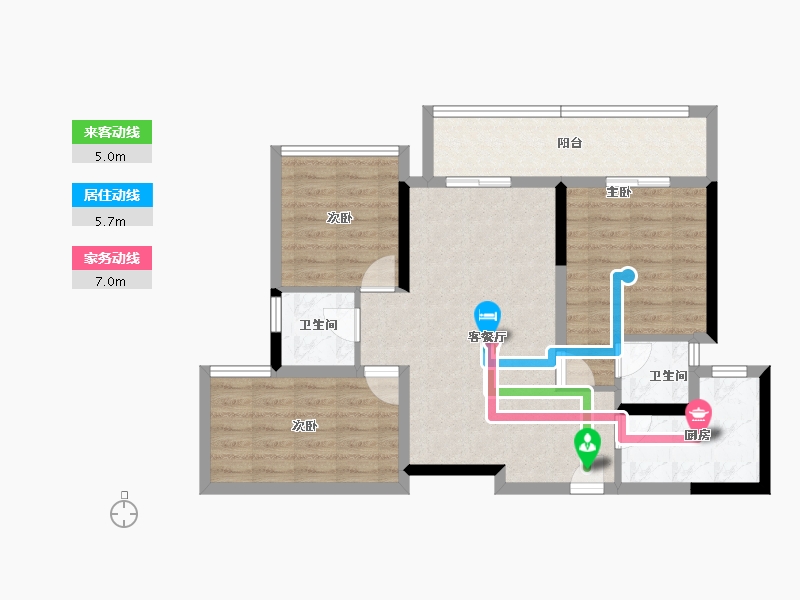 四川省-成都市-长冶南阳御龙府-80.87-户型库-动静线