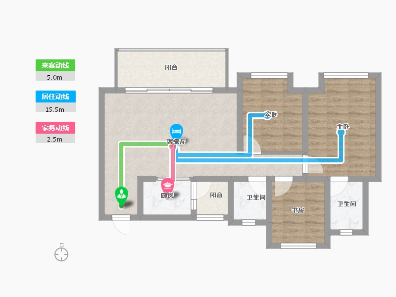 四川省-成都市-中粮天府智慧城-74.25-户型库-动静线